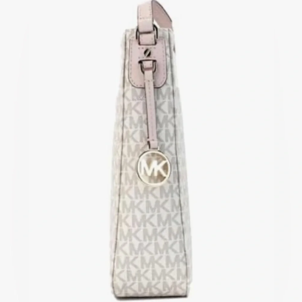 MICHAEL KORS JET SET TRAVEL LARGE LOGO MESSENGER BAG - Picture 3 of 9